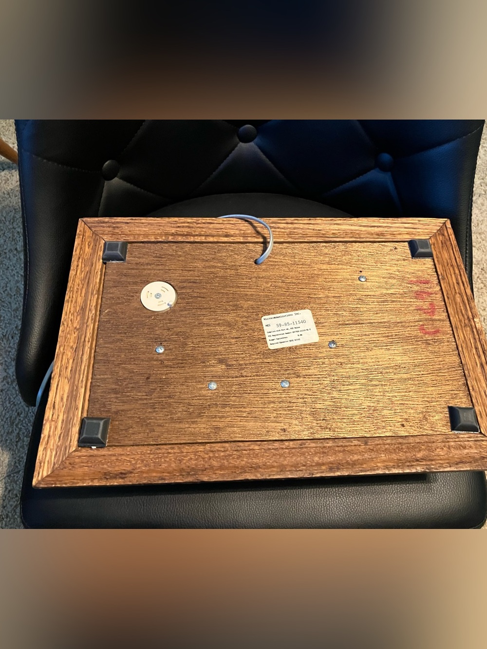 Rare Find! Hidden Touch-Tone Telephone In Wood Box Case - Picture 9 of 10